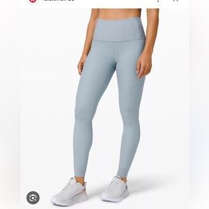 Lululemon Zoned In Leggings in Blue Cast 27” Size 4